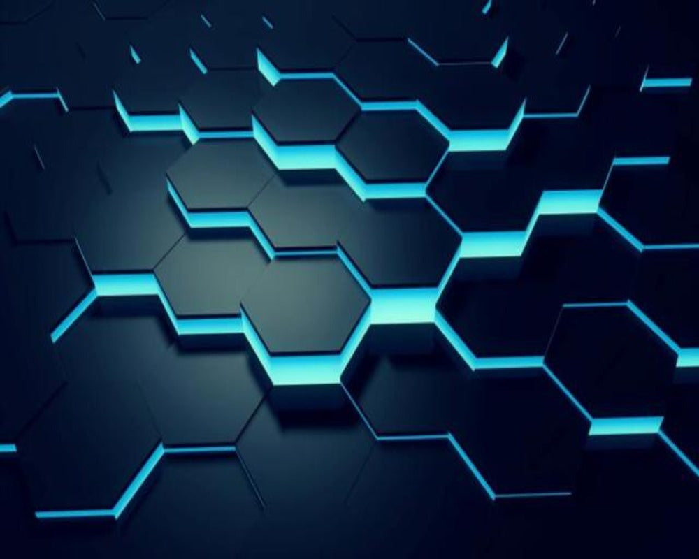 3D Wallpaper Hexagon Designs