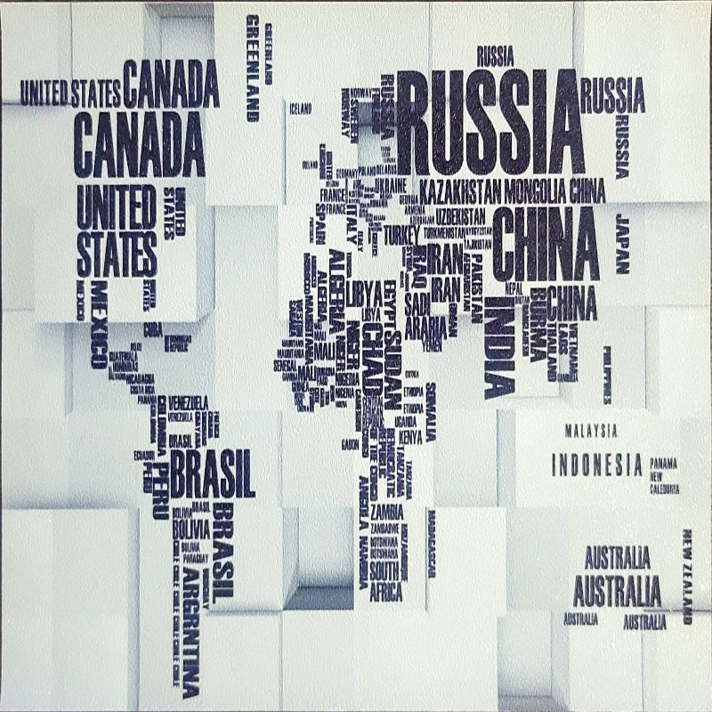 3D Wallpaper World Map III SKU# WAL0696