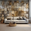 Geometric Nordic Style 3D Wallpaper
