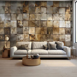 Geometric Nordic Style 3D Wallpaper