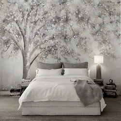 3D Wallpaper Retro Trees Design for Wall Covering