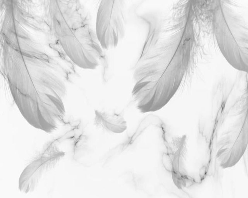 3D Wallpaper Nordic Modern Simple Feather SKU# WAL0422