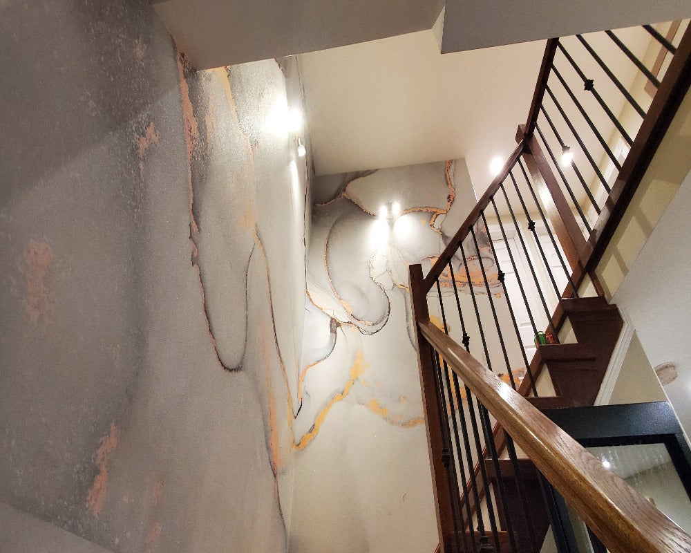 3D Wallpaper Flowing Marble