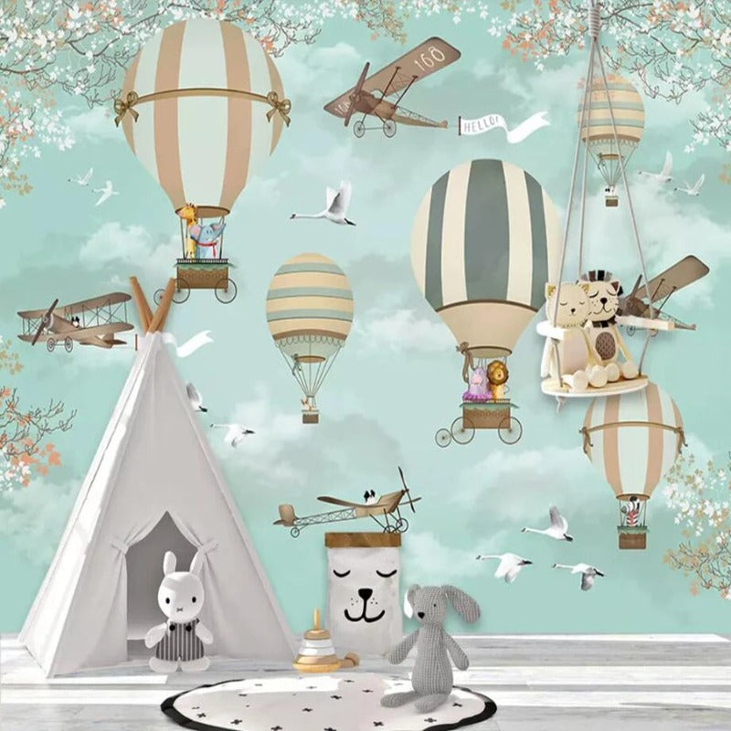 3D Wallpaper Cartoon Balloon for Kids