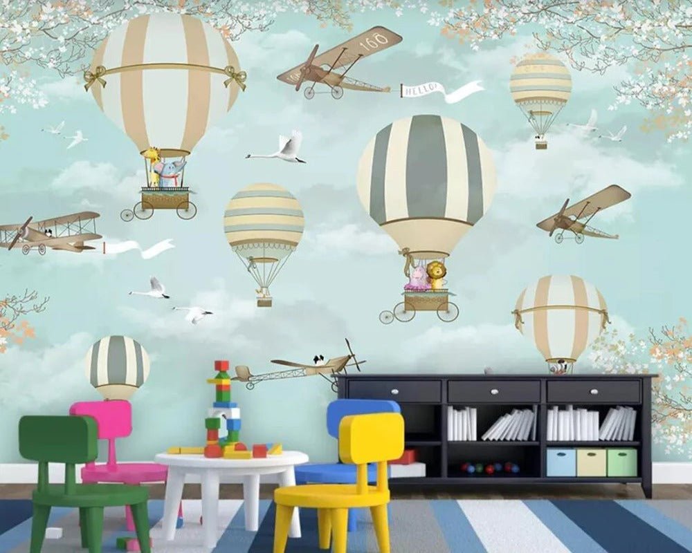 3D Wallpaper Cartoon Balloon for Kids
