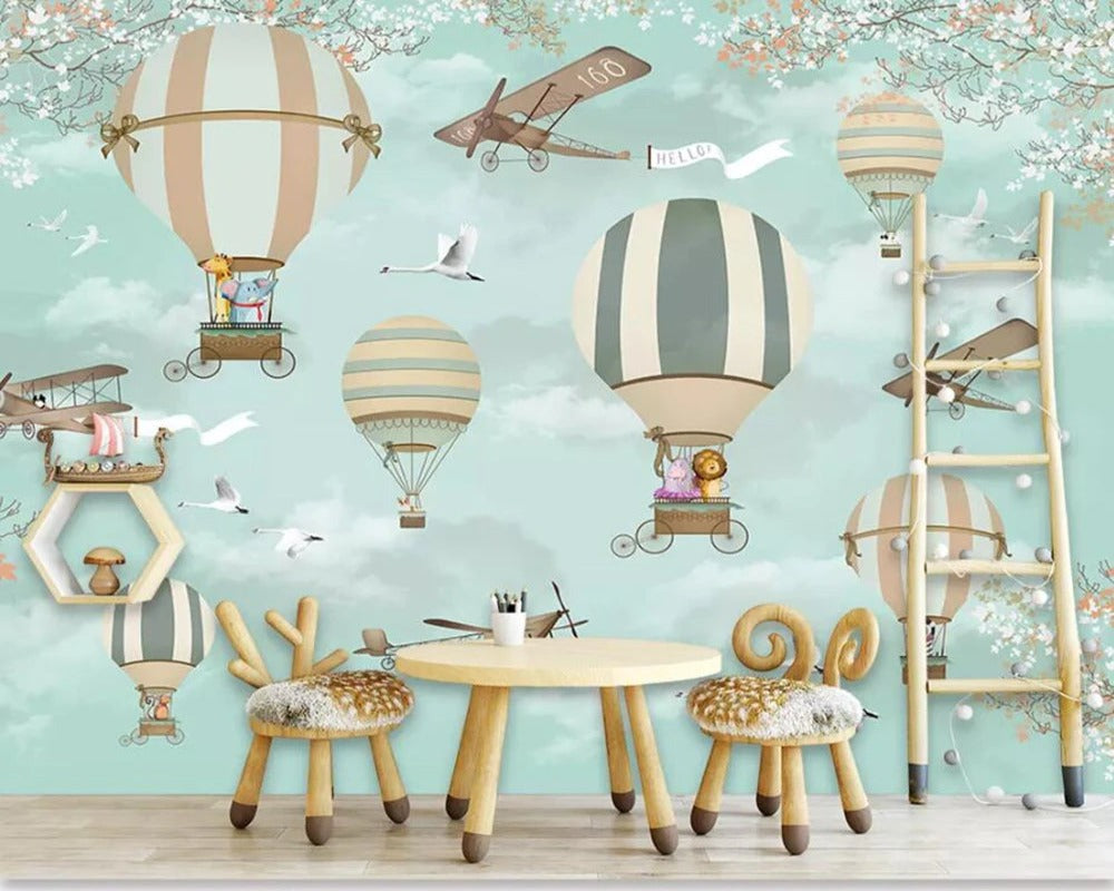 3D Wallpaper Cartoon Balloon for Kids