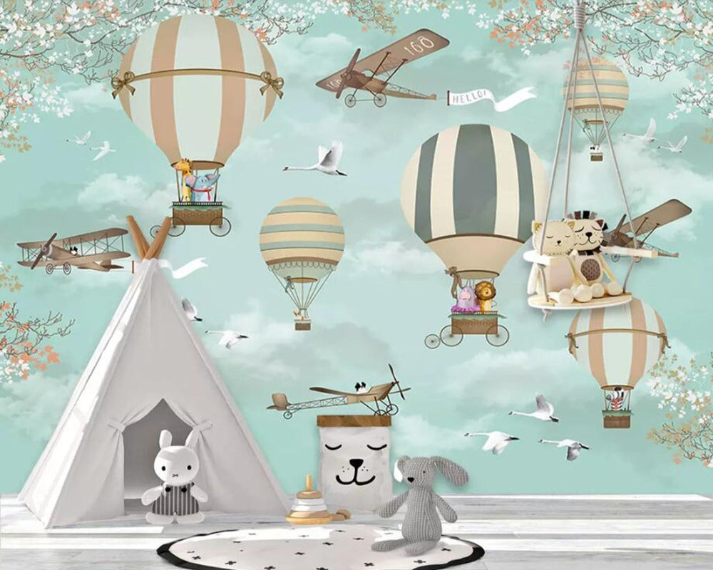 3D Wallpaper Cartoon Balloon for Kids