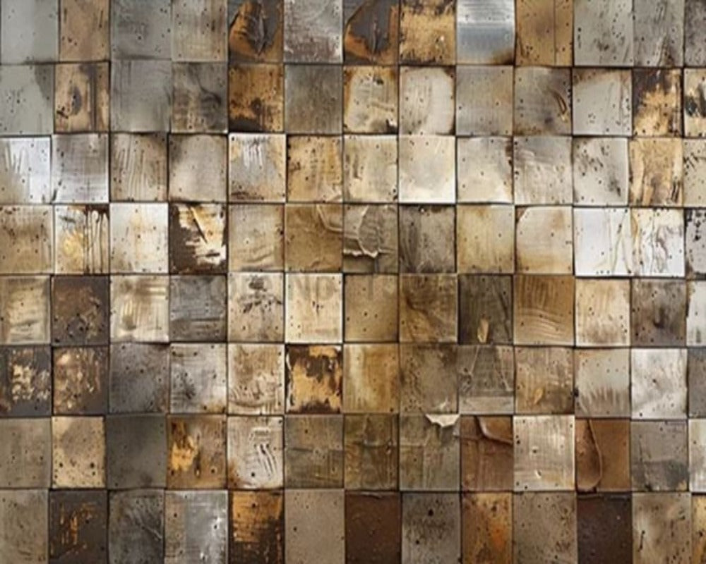 Geometric Nordic Style 3D Wallpaper