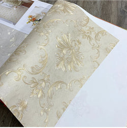 European 3d Relief Damascus Wallpaper Rolls SKU# WAL0407