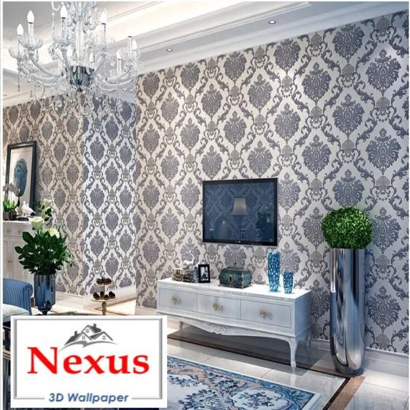 European Large Flower Wallpaper SKU# WAL0408