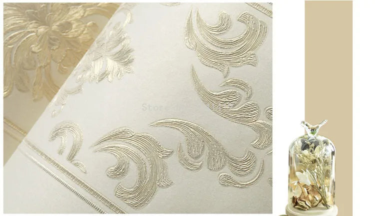 Damask Vertical Striped Wallpaper SKU# WAL0411