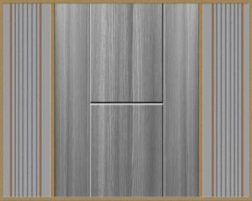 3D Wallpaper Wood Stripe & Wood Cladding
