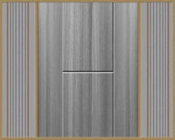 3D Wallpaper Wood Stripe & Wood Cladding