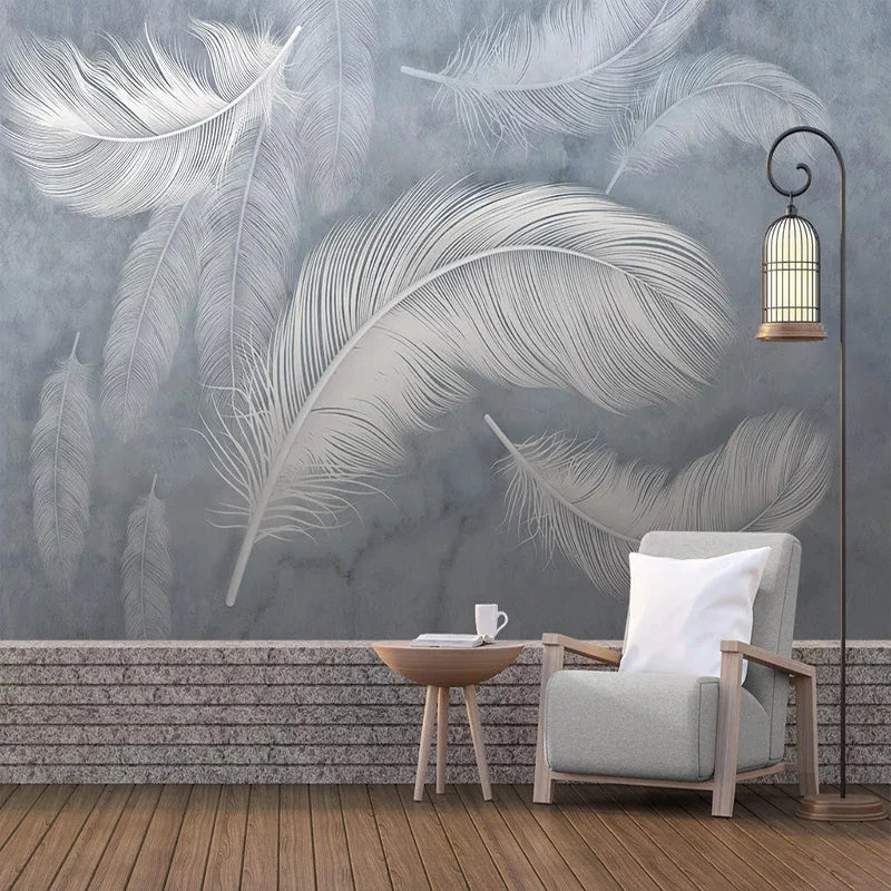 3D Wallpaper Fashion Feather for Wall Covering