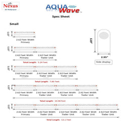 3D LED AquaWave Wallpaper (RGB) SKU# AQUW0001