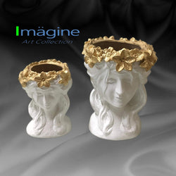 Stonecast Flower Crown Pots for Plants SKU# IAC0012