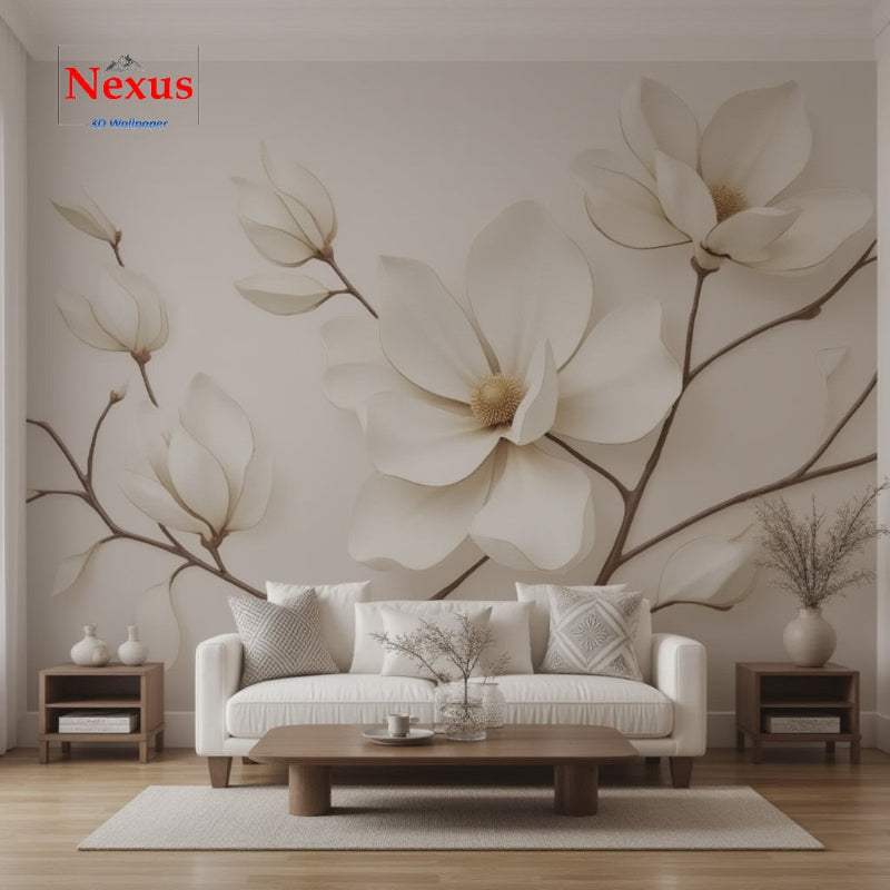 3D Wallpaper Serene Floral