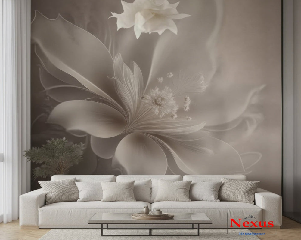 3D Wallpaper Petal Whispers