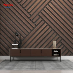 3D Wallpaper Urban Slat Geometry