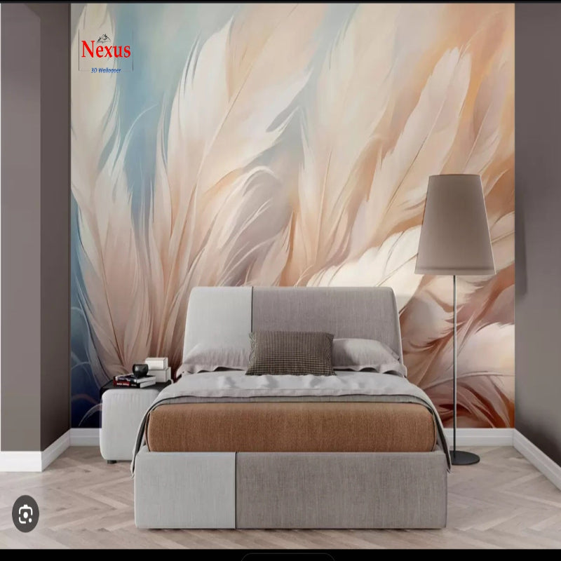 3D Wallpaper Feathered Serenity