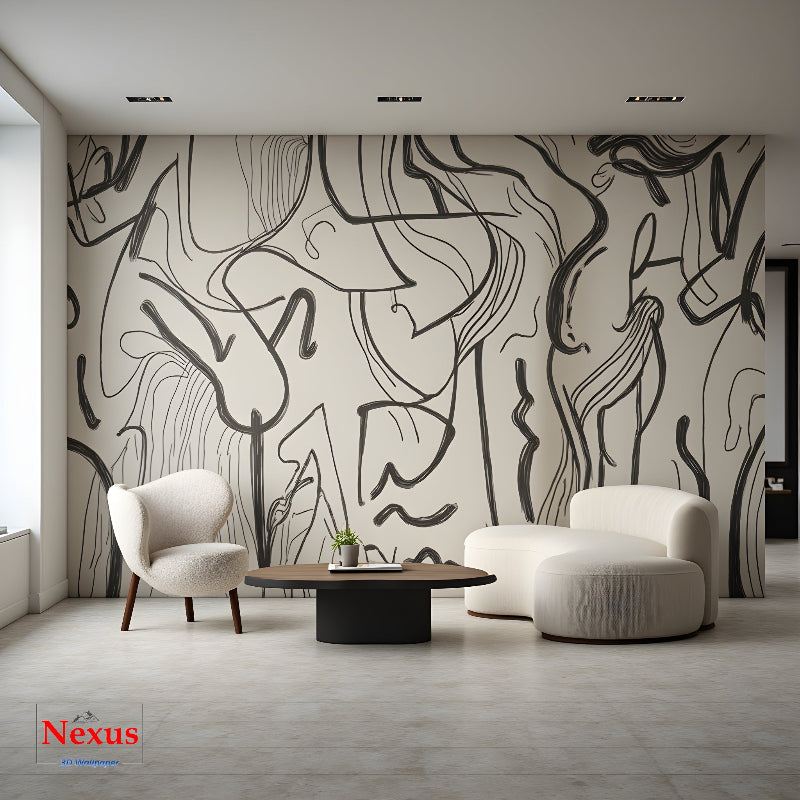 3D Wallpaper Monochrome Muse