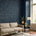 3D Wallpaper Sapphire Geometry SKU# WAL0716