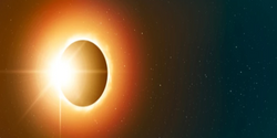 3D Wallpaper Solar Eclipse Totality Series I SKU# WAL0432