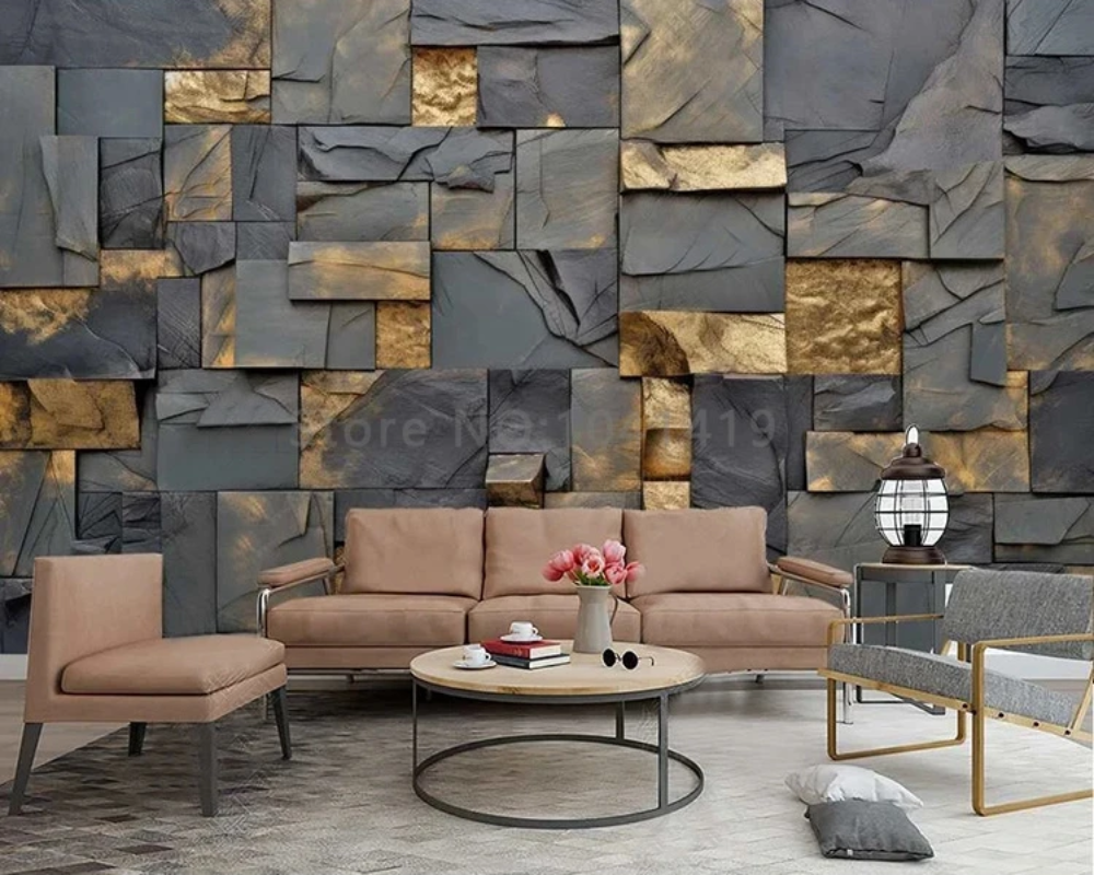 3D Wallpaper Eclectic Stone SKU# WAL0181