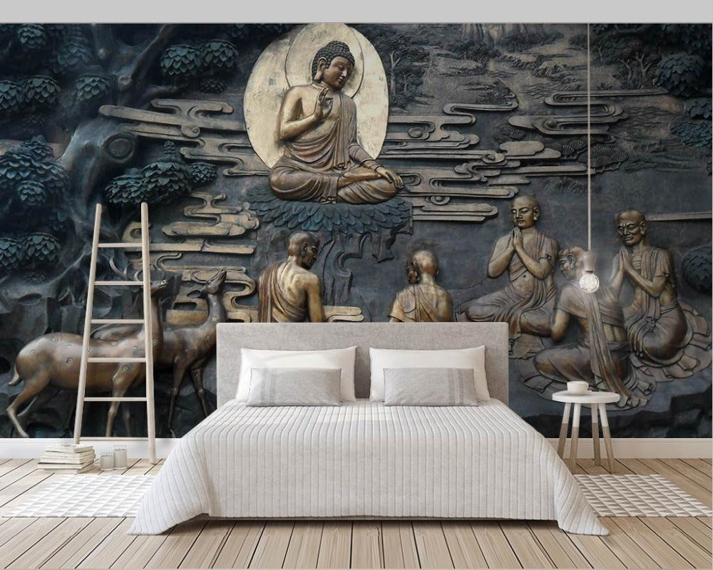 3D Wallpaper Buddha Mystic Series 