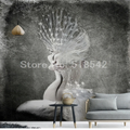 3D Wallpaper Mystic Peacock Artisan SKU# WAL0446
