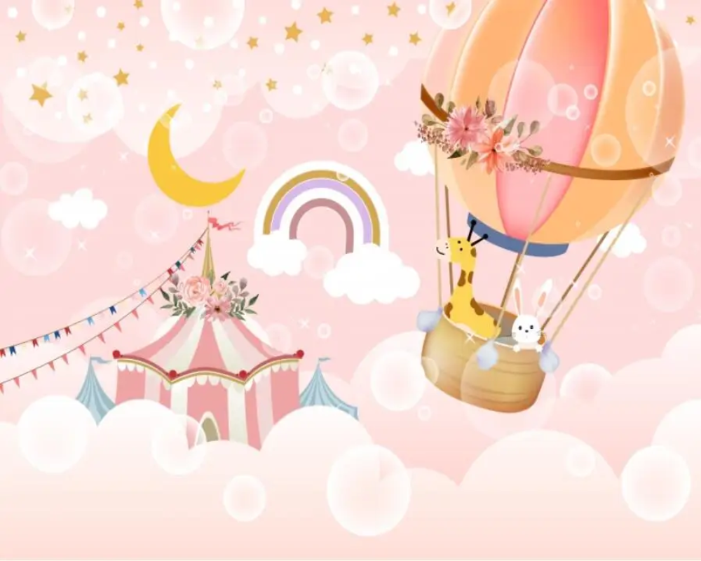 3D Wallpaper Balloon Fun Daycare