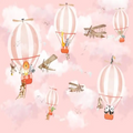 3D Wallpaper Air Balloon Fun Daycare