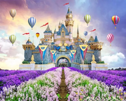 3D Wallpaper Disney Park Fun Daycare