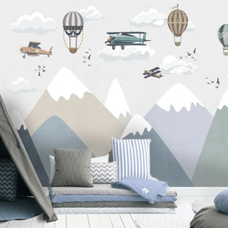 3D Wallpaper Mountain Range Daycare