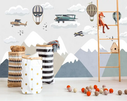 3D Wallpaper Mountain Range Daycare