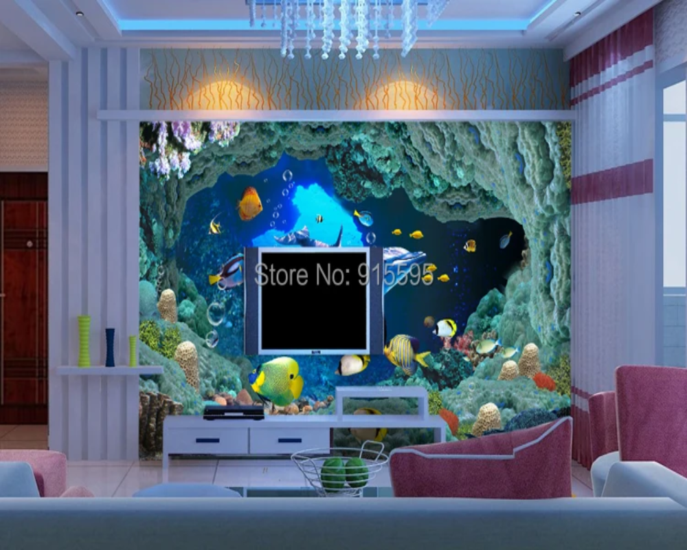 3D Wallpaper Fantasy Sea World VI 