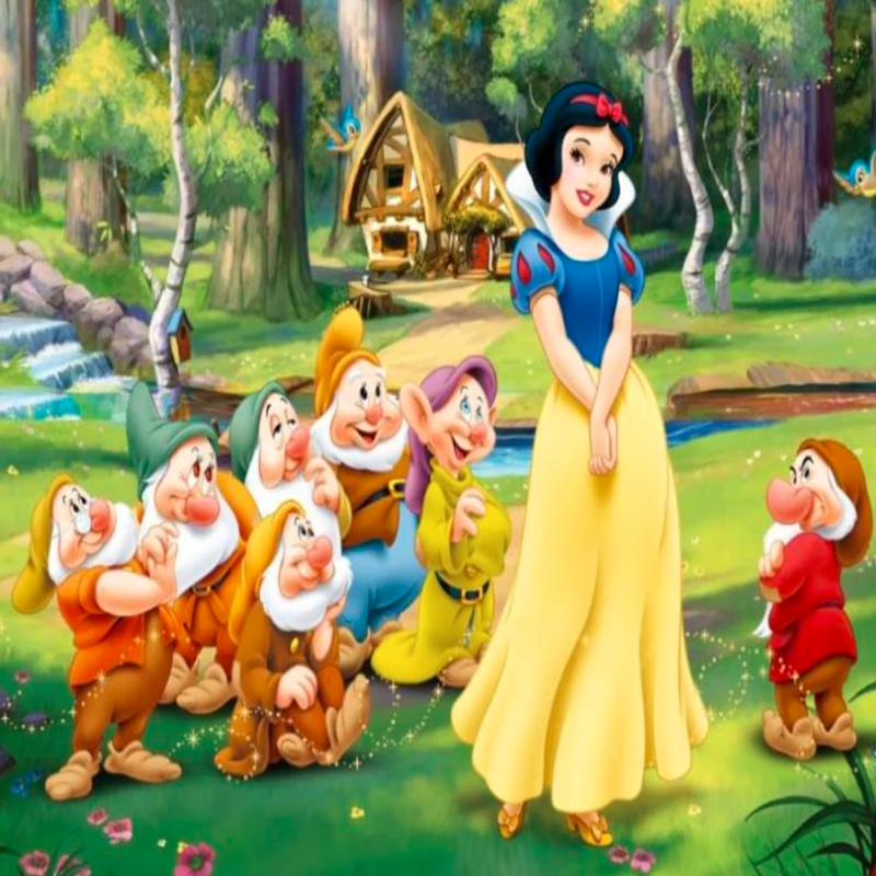 3D Wallpaper Abstract Snow White