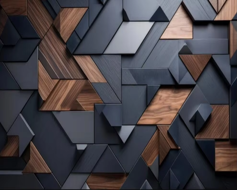 Abstract Wood Slats 3D Wallpaper for Wall Covering