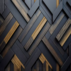 3D Wallpaper Elegant Wood Slats