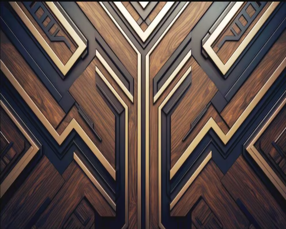 3D Wallpaper Modern Oak Designer Series I 