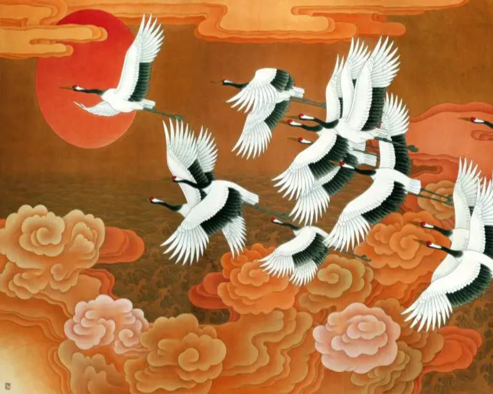 3D Wallpaper Birds of a Feather SKU# WAL0665