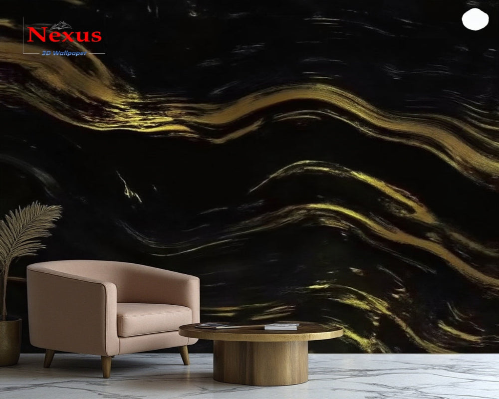 3D Wallpaper Gold Granite Marble SKU# WAL0743