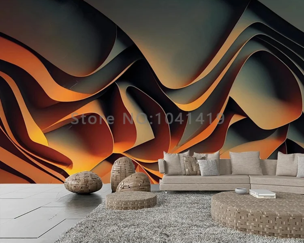 3D Wallpaper Granular Wave SKU# WAL0742