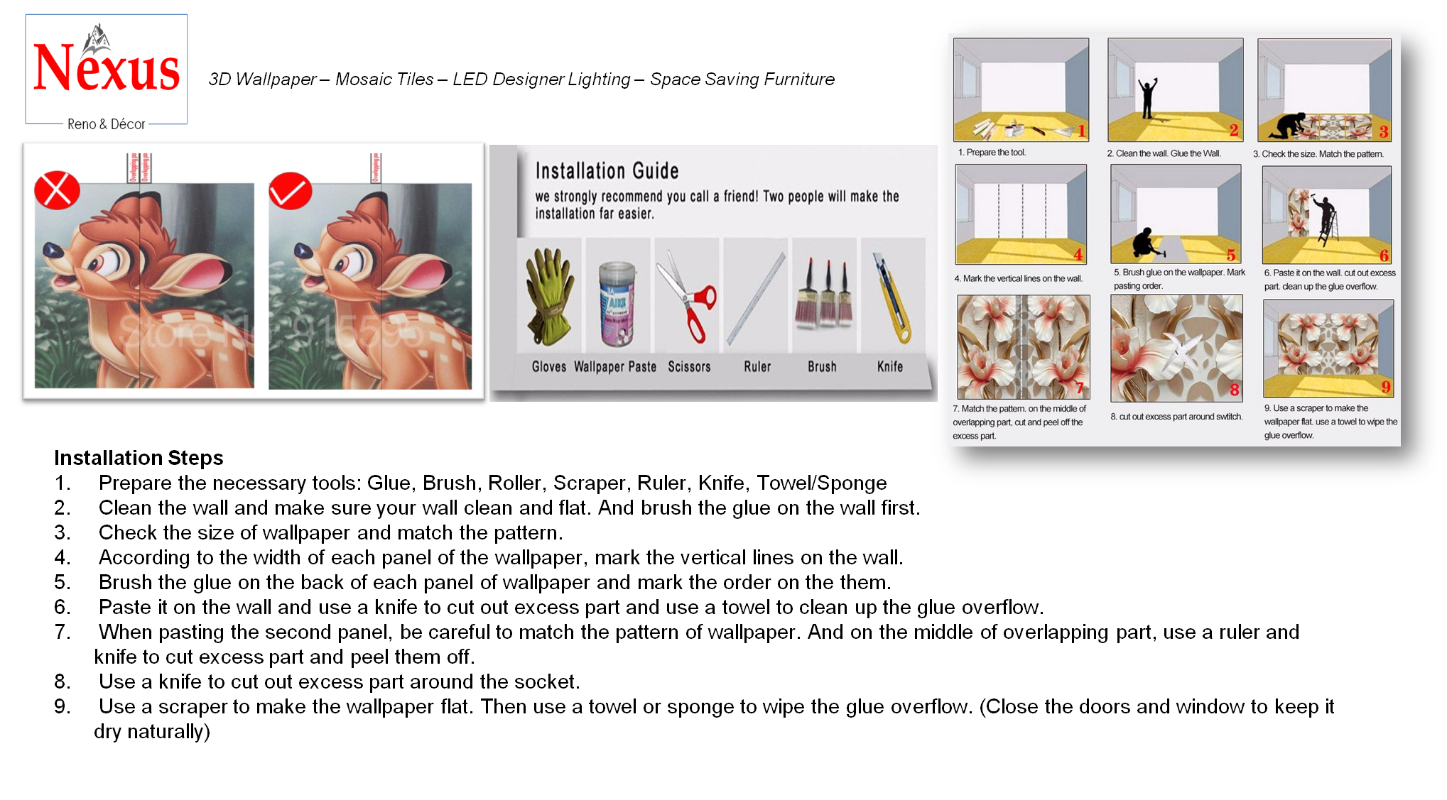 3D Ceiling Paper Blue & White Clouds SKU# WAL0171