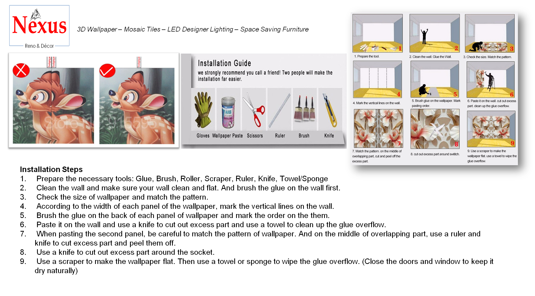 3D Wallpaper Seagull Blue Sky White Clouds SKU# WAL0214