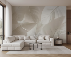 3D Wallpaper Soft Leaf Whisper 