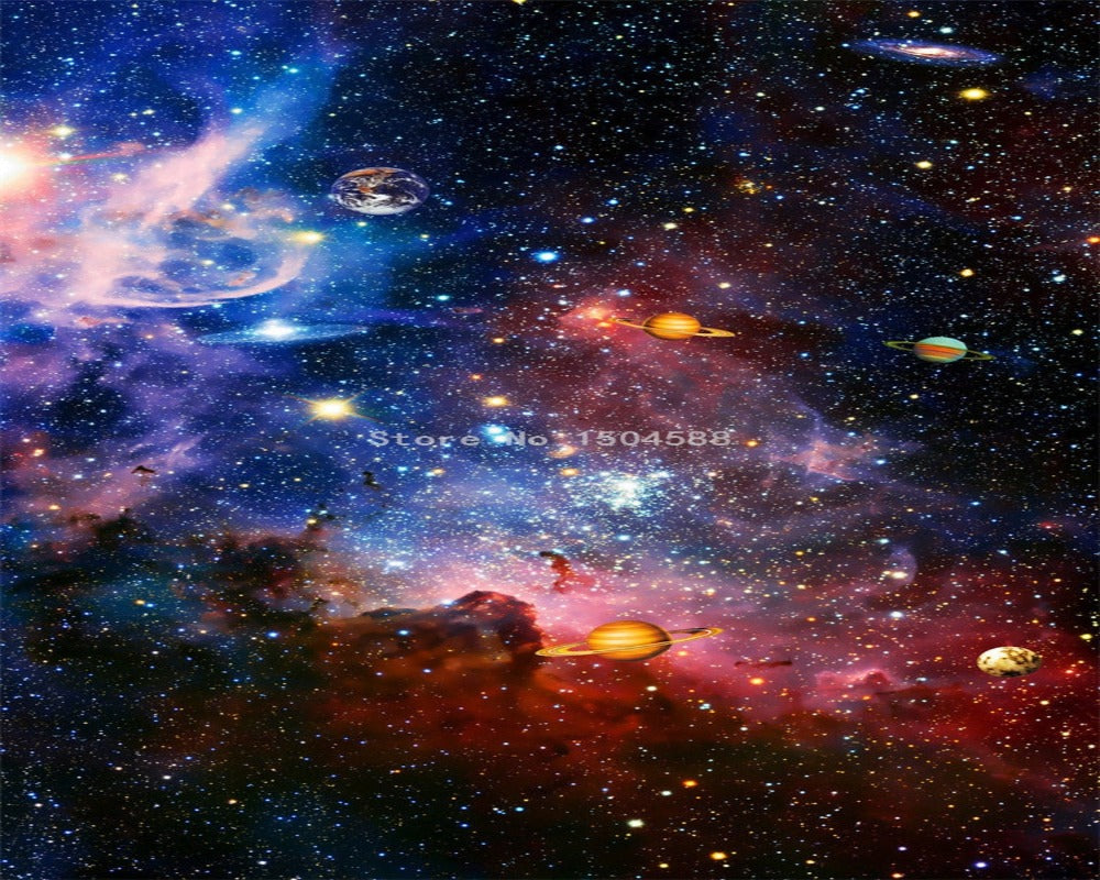 3D Ceiling Paper Cosmic Starry Sky SKU# WAL0174
