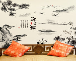 Wallpaper Chinese Painting PVC 