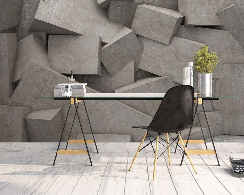 3D Wallpaper Space Geometric 