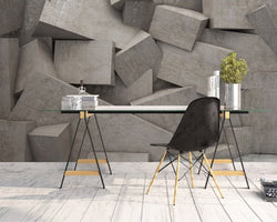 3D Wallpaper Space Geometric 